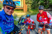 Heading out to bike the Bow Valley Parkway.