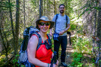 Jenn and Andrew on the Tryst Lake Trail.