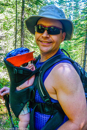 James and Shawn on the Tryst Lake Trail.