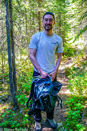 Andrew on the Tryst Lake trail.