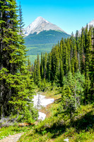 View of The Tower [3124m] from the Trist Lake trail.