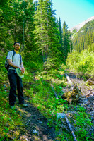 Andrew on the Tryst Lake trail.