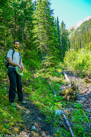 Andrew on the Tryst Lake trail.