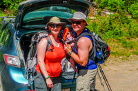 Jenn, James, and Shawn at the Tryst Lake Trailhead.