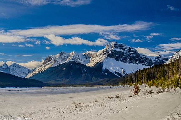 Mount Morrison [2760m] and Mount Turner [2813m], seen from near Mount Fortune.