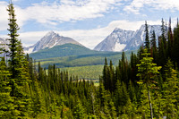 The Tower (3124m) [left] & Mount Galatea (3185m) [right]; Rummel Pass is between