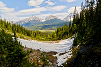 Mount Engadine (2970m) [left],  The Tower (3124m) [centre], & Mount Galatea (3185m) [right]