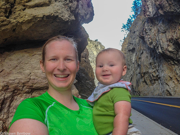 Jenn and James in Sinclair Canyon.