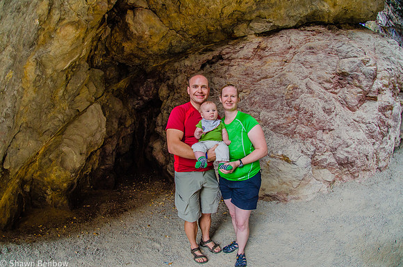 Shawn, James, and Jenn in Sinclair Canyon.