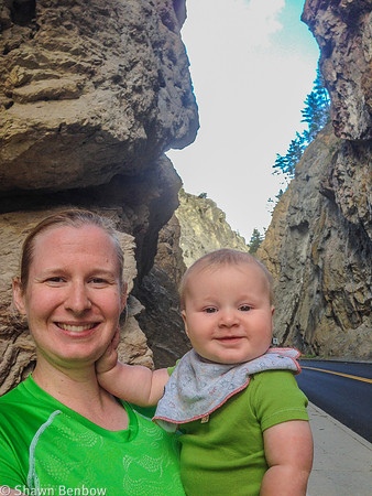 Jenn and James in Sinclair Canyon.