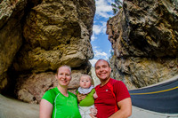 Jenn, James, and Shawn in Sinclair Canyon.