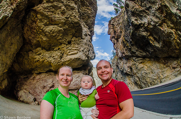 Jenn, James, and Shawn in Sinclair Canyon.