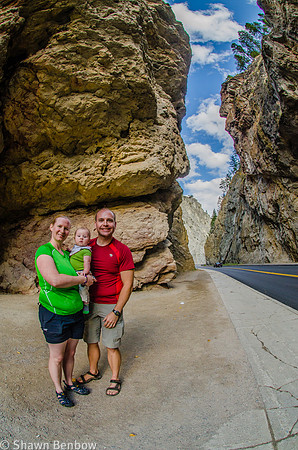 Jenn, James, and Shawn in Sinclair Canyon.