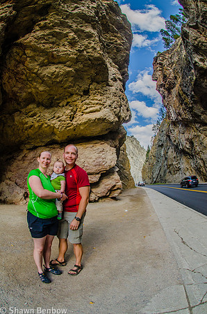 Jenn, James, and Shawn in Sinclair Canyon.