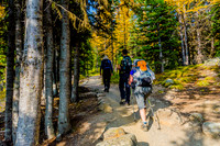 Ivan, Andrew, and Jenn on the Larch Valley Trail