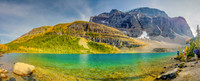 Little Temple [2600m], Mount Temple [3544m], and Lake Annette