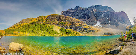 Little Temple [2600m], Mount Temple [3544m], and Lake Annette