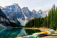 Morraine Lake in the Valley of the Ten Peaks