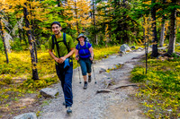 Andrew and Jenn on the Larch Valley Trail