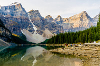 Morraine Lake in the Valley of the Ten Peaks