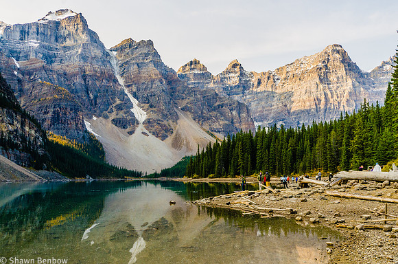 Morraine Lake in the Valley of the Ten Peaks