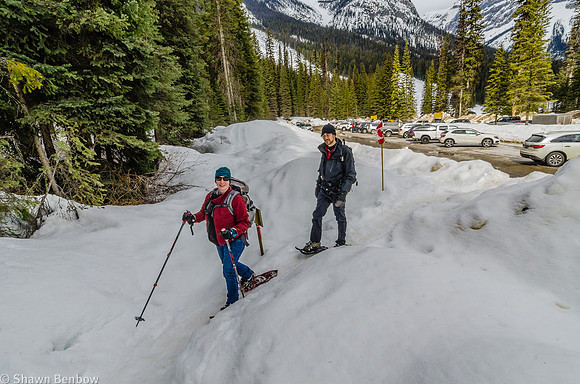 Jenn and Andrew near the Emerald Lake parking lot at the start of the Hamilton Falls trail.