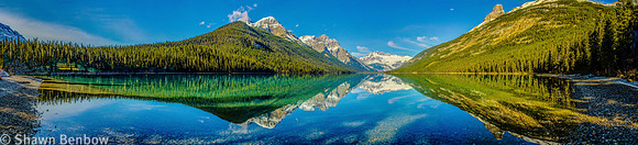 Panoramic view from the Glacier Lake Campground.