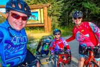 Heading out to bike the Bow Valley Parkway.