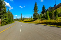 Looking down the Bow Valley Parkway.