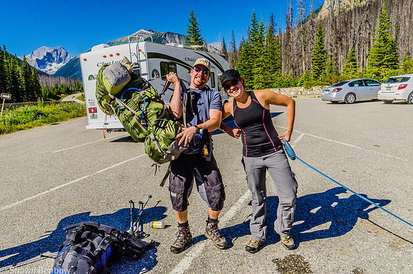 Adam and Christina, ready for the trip!