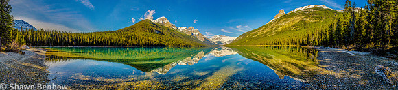 Panoramic view from the Glacier Lake Campground.
