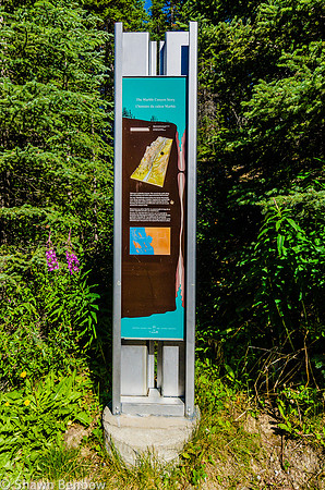 Interpretive panel about Marble Canyon
